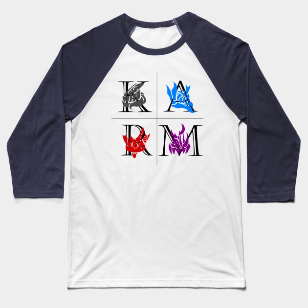 Team KRMA Baseball T-Shirt by PotinaSeptum